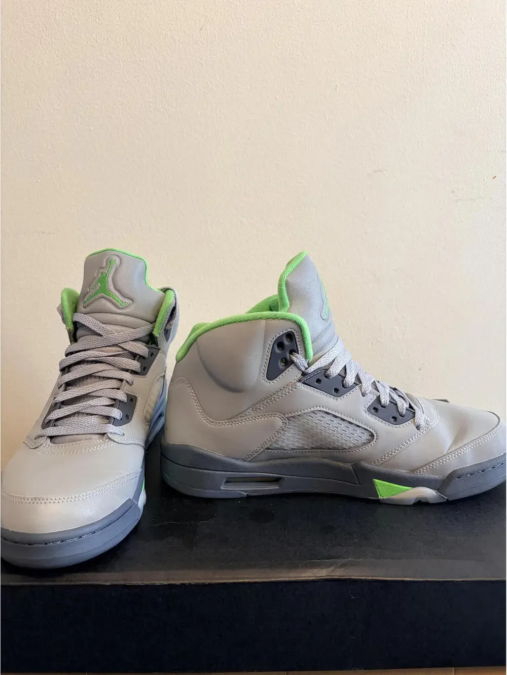 Air Jordan 5 Retro Green Bean Silver/Grey Shoe (Size 10.5)